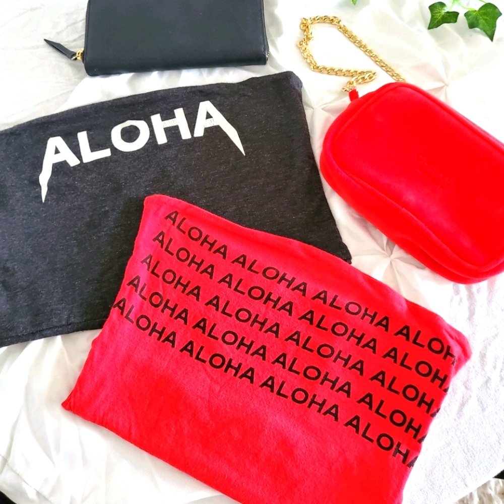 2 PIECE SET RED AND BLACK TUBE TOP